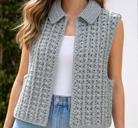 Fantastic Crochet Kimono Vest Patterns Models for Beautiful Women