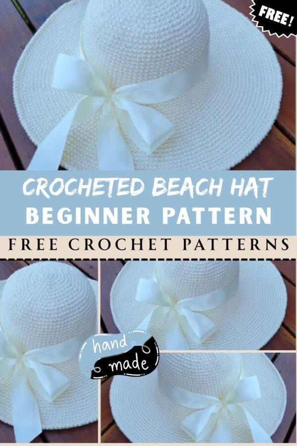 Amazing Crocheted Beach Hat Beginner Pattern