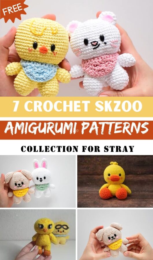 Crochet SKZOO Amigurumi Patterns Collection for Stray Kids Fans 