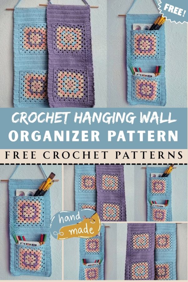 Graceful Crochet Hanging Wall Organizer Pattern
