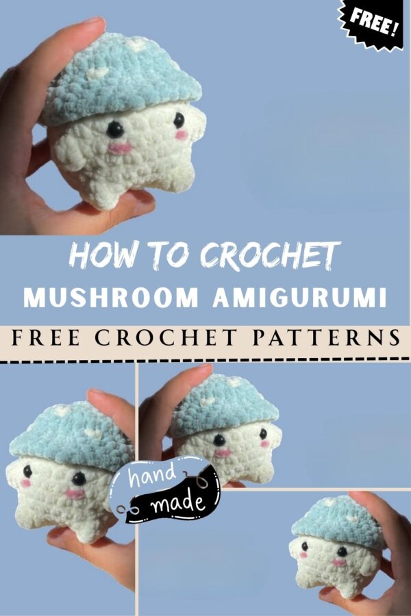 How to Crochet Mushroom Amigurumi Pattern Toy 