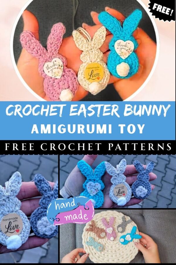Joyful Crochet Easter Bunny Amigurumi Pattern Toy 