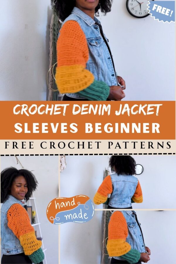 Luxurious Crochet Denim Jacket Sleeves Beginner Pattern 