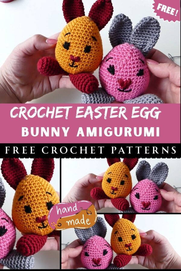 Luxurious Crochet Easter Egg Bunny Amigurumi Pattern 