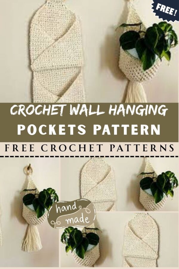 Luxurious Crochet Wall Hanging Pockets Pattern