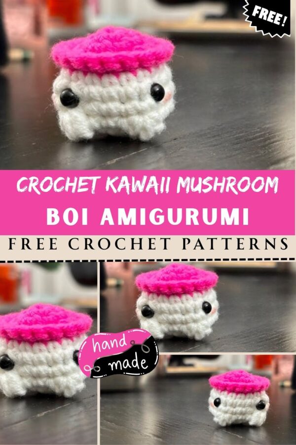 Precious Crochet Kawaii Mushroom Boi Amigurumi Pattern 