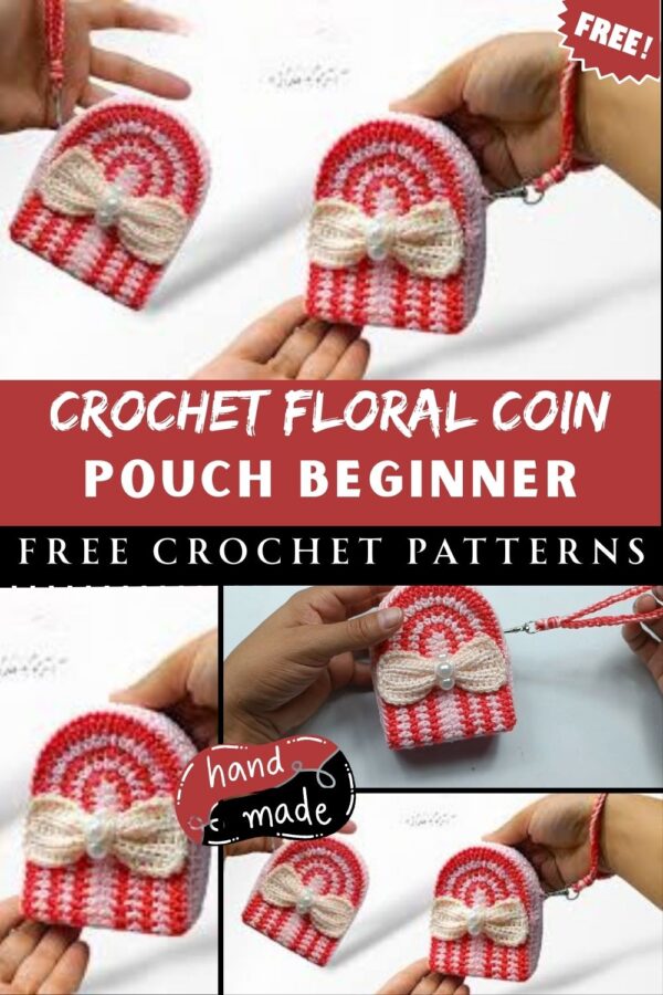 Stunning Crochet Floral Coin Pouch Beginner Pattern