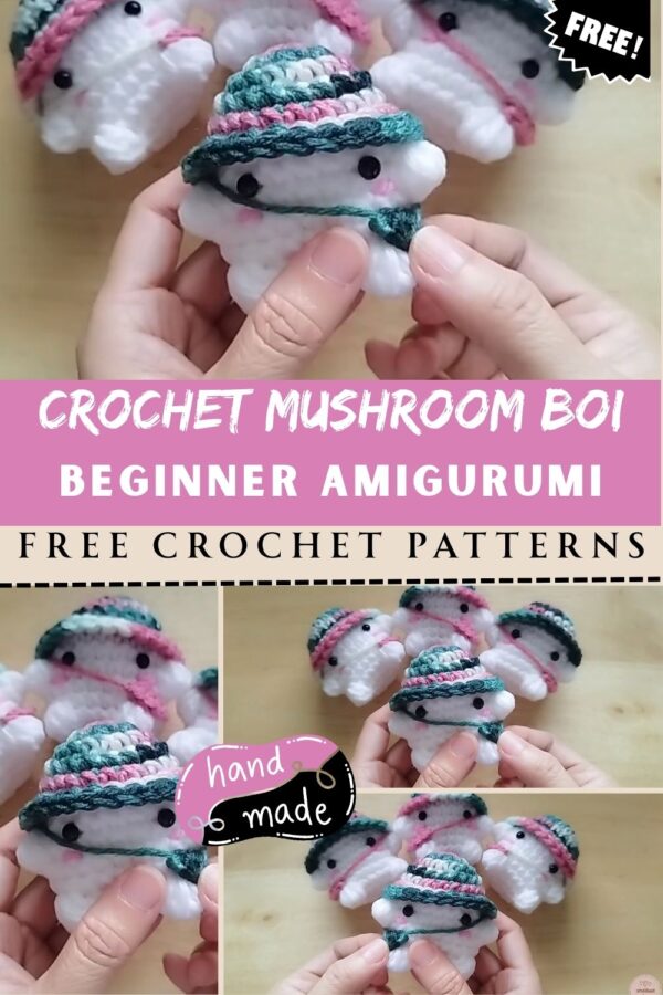  Charming Crochet Mushroom Boi Beginner Amigurumi Pattern 