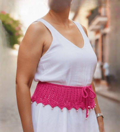 Impressive Crochet Rope Style Belt Simple Free Pattern for Beginners