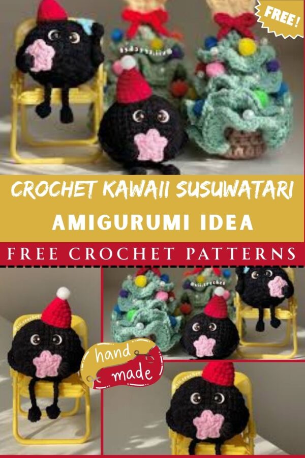 Creative Crochet Kawaii Susuwatari Amigurumi Pattern Idea