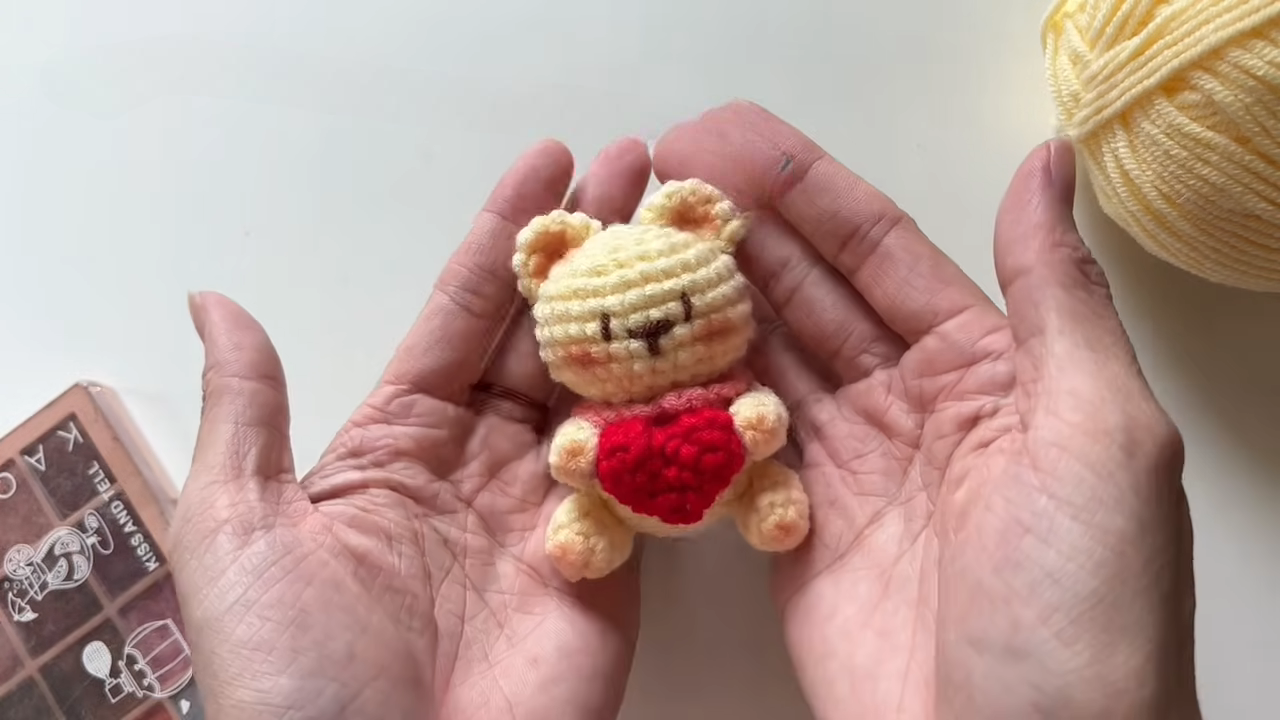 Crochet Teddy Bear Keychain