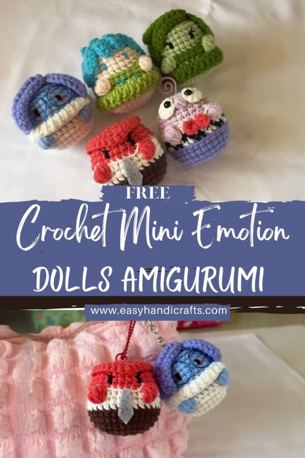 Cute Crochet Mini Emotion Dolls Amigurumi Pattern