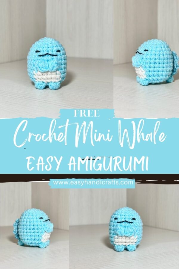 Cute Crochet Mini Whale Easy Amigurumi Pattern 