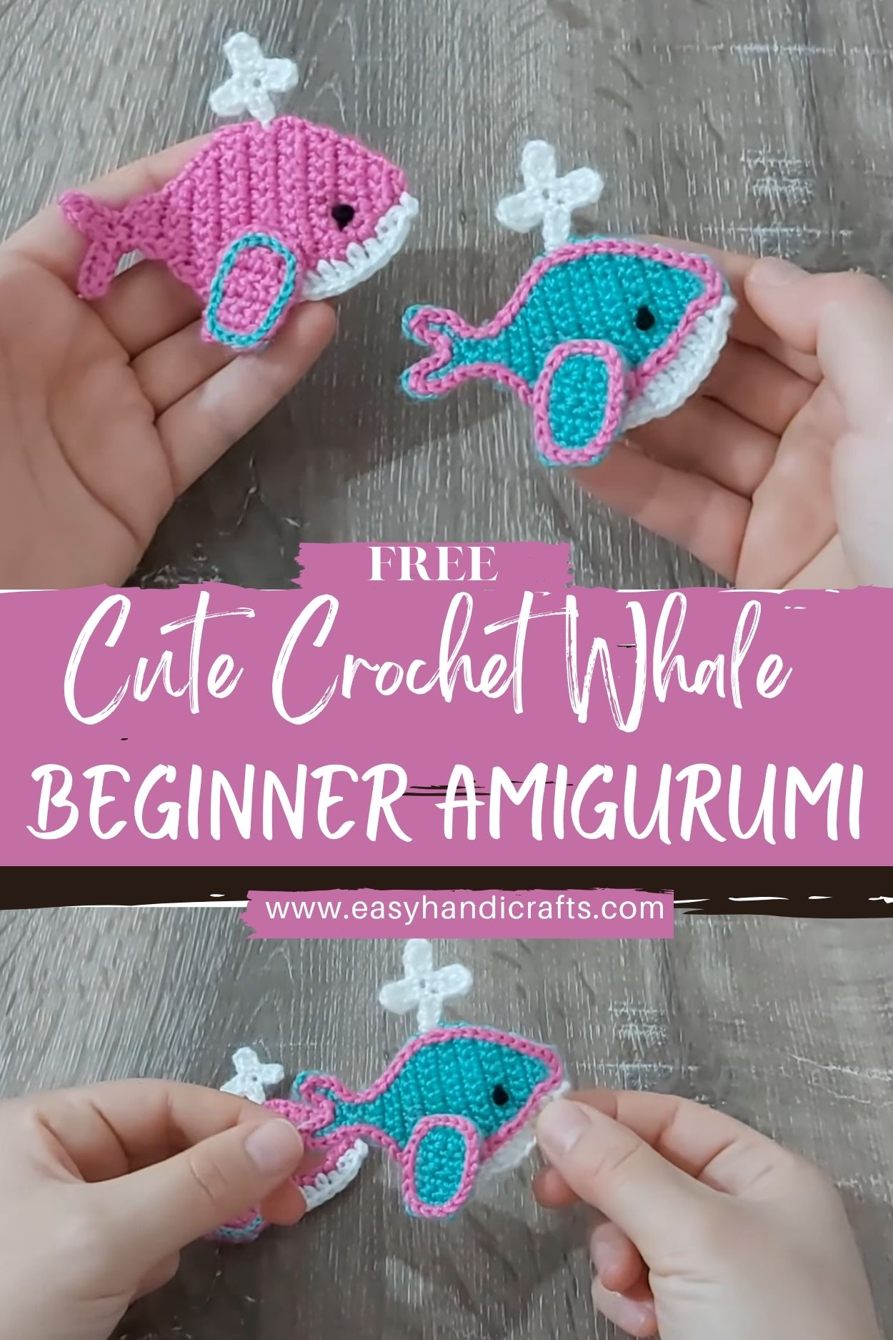 Cute Crochet Whale Beginner Amigurumi Pattern