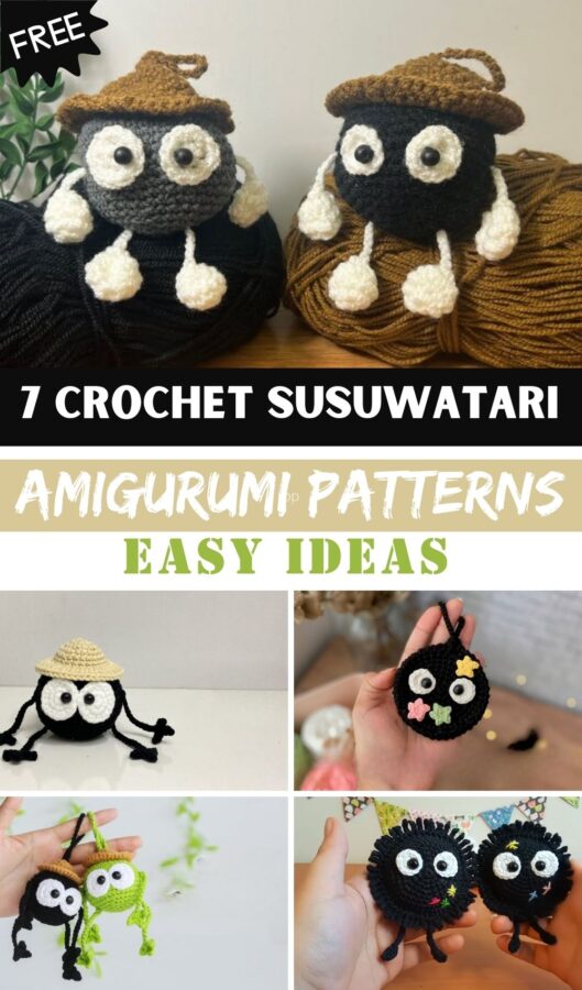 Easy Crochet Susuwatari Amigurumi Patterns Ideas 