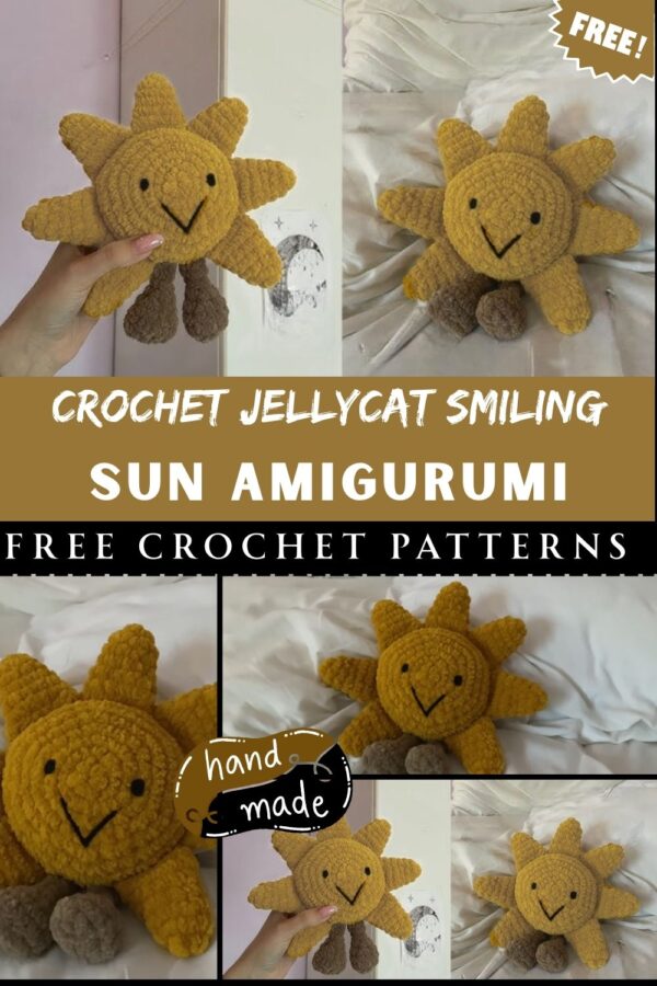 Unique Crochet Jellycat Smiling Sun Amigurumi Pattern