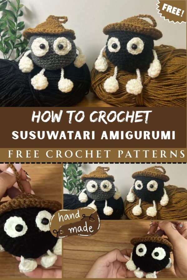 How to Crochet a Susuwatari Amigurumi Pattern
