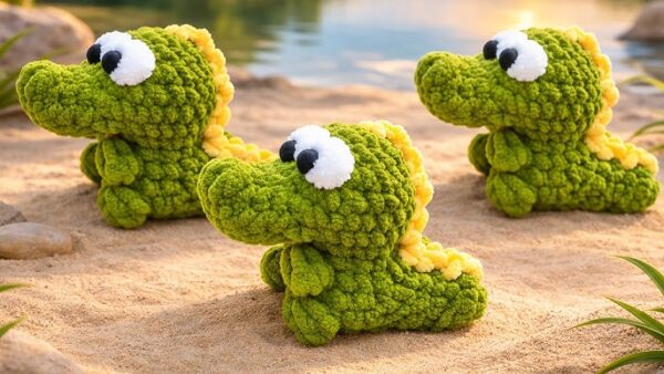 Cute Crochet Crocodile Plush Amigurumi Pattern