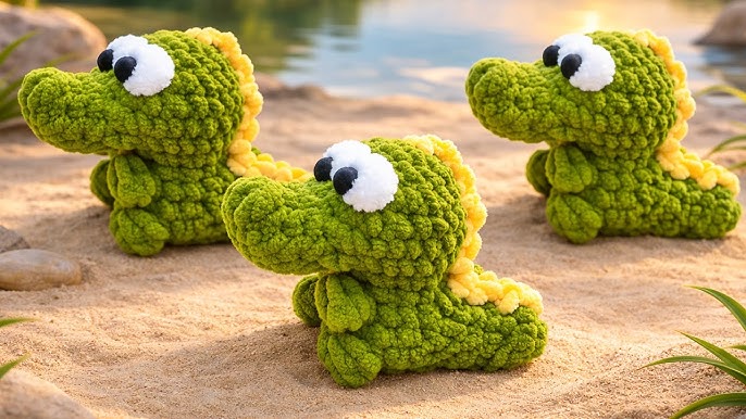 Cute Crochet Crocodile Plush Amigurumi Pattern