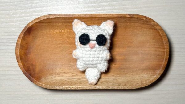 Crochet Gojo Cat Doll Amigurumi Pattern