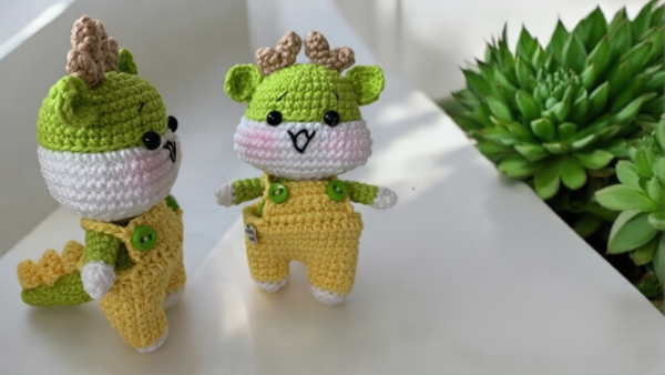 Polished Crochet Mini Simple Dragon Amigurumi Quick & Pattern