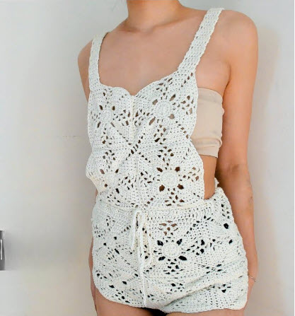 Crochet Jumpsuits & Overalls Perfect Summer Outfit for Women