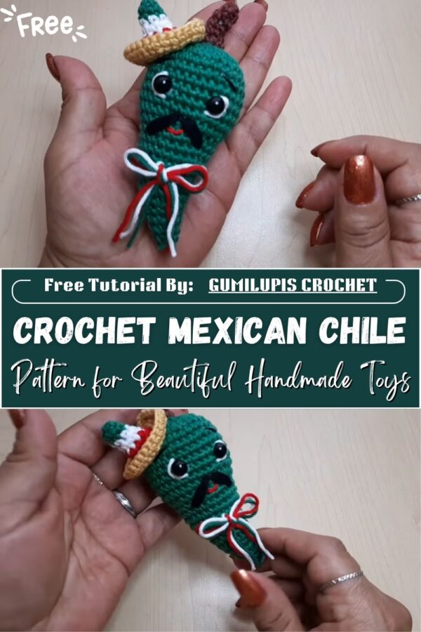 Amazing Crochet Mexican Chile Amigurumi Pattern for Beautiful Handmade Toys 