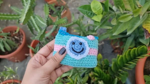 Crochet Camera Amigurumi Scrap Yarn Project Gift Ideas to Make