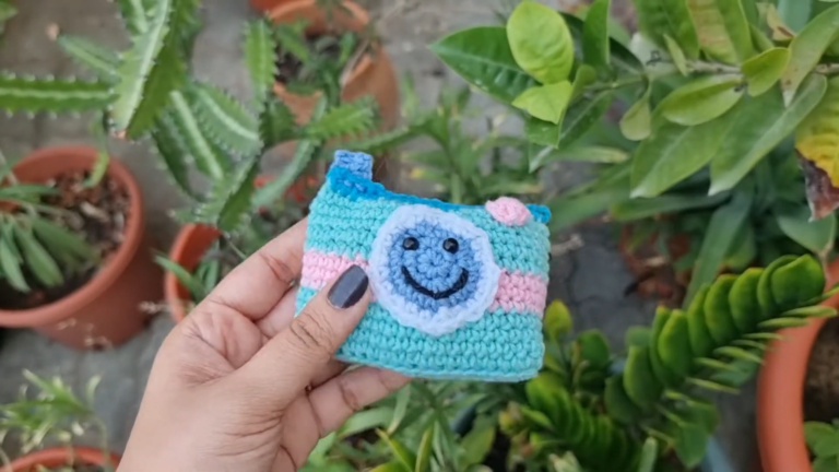 Crochet Camera Amigurumi Scrap Yarn Project Gift Ideas to Make