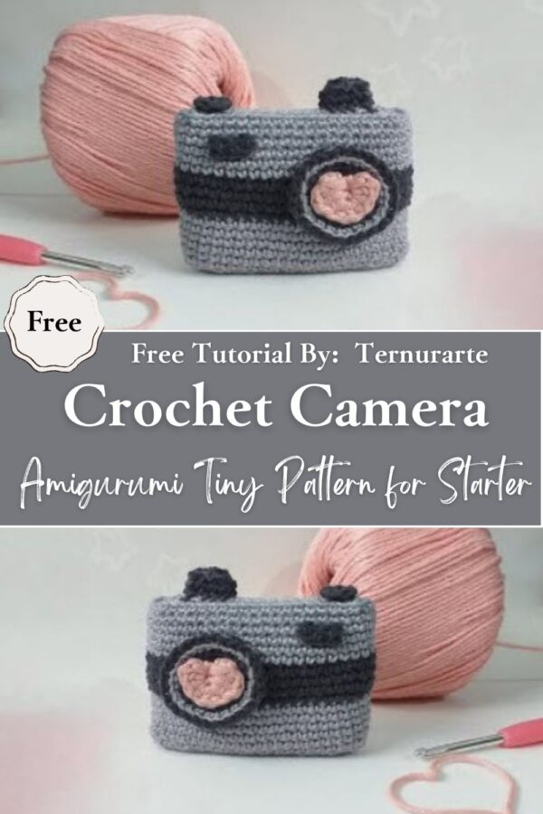 Awesome Crochet Camera Amigurumi Tiny Pattern for Starter