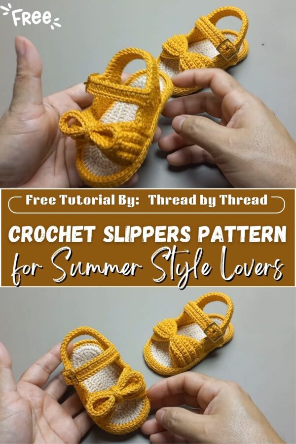 Charming Crochet Slippers Pattern for Summer Style Lovers 
