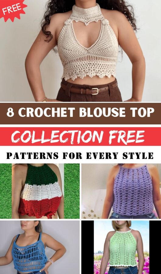 Chic Crochet Blouse Top Collection Free Patterns for Every Style 