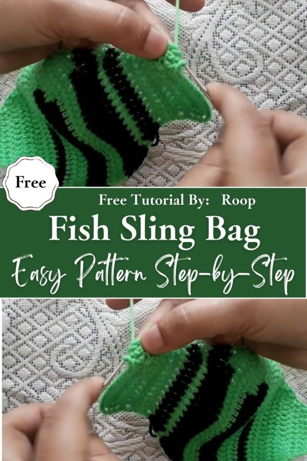 Confident Crochet Fish Sling Bag Easy Pattern Step-by-Step