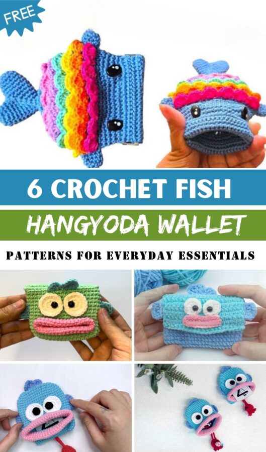 Crochet Fish Hangyoda Wallet Patterns for Everyday Essentials