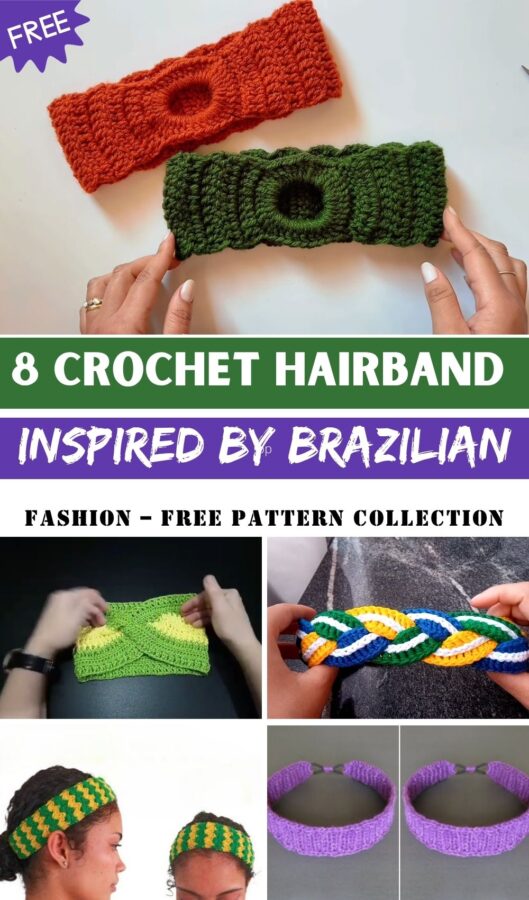 Crochet Hairband Inspired by Brazilian Fashion – Free Pattern Collection 