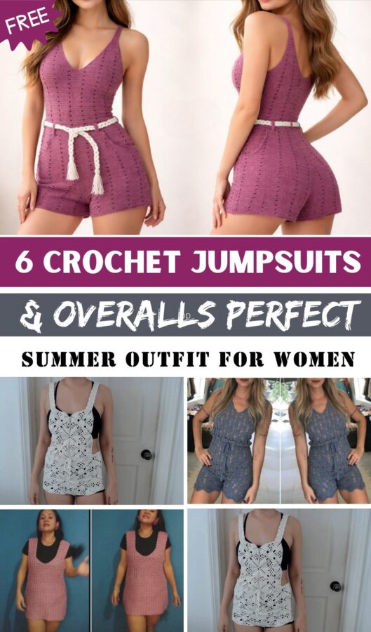 Crochet Jumpsuits & Overalls Perfect Summer Outfit for Women 