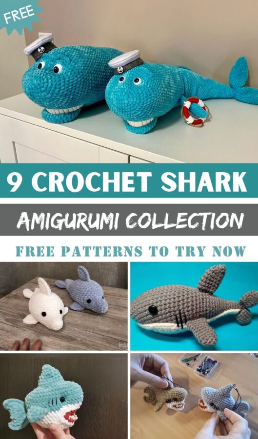 Crochet Plush Shark Amigurumi Collection – Free Patterns to Try Now 
