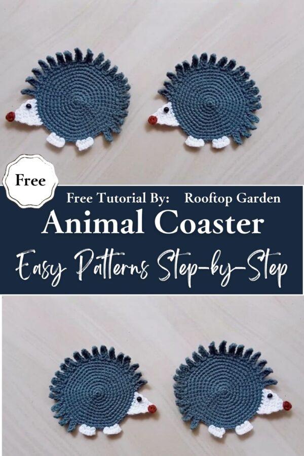 Delightful Crochet Animal Coaster Easy Patterns Step-by-Step 