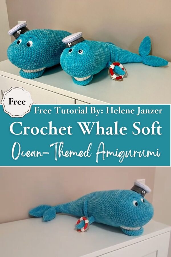 Fabulous Crochet Whale Soft Ocean-Themed Amigurumi Pattern Toy 