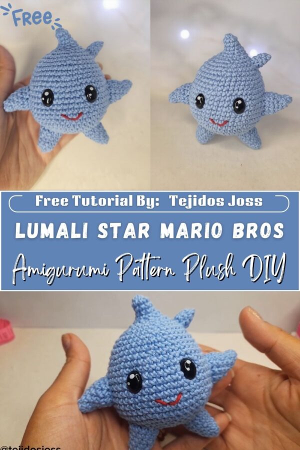 Fantastic Crochet Lumali Star Mario Bros Amigurumi Pattern Plush DIY 