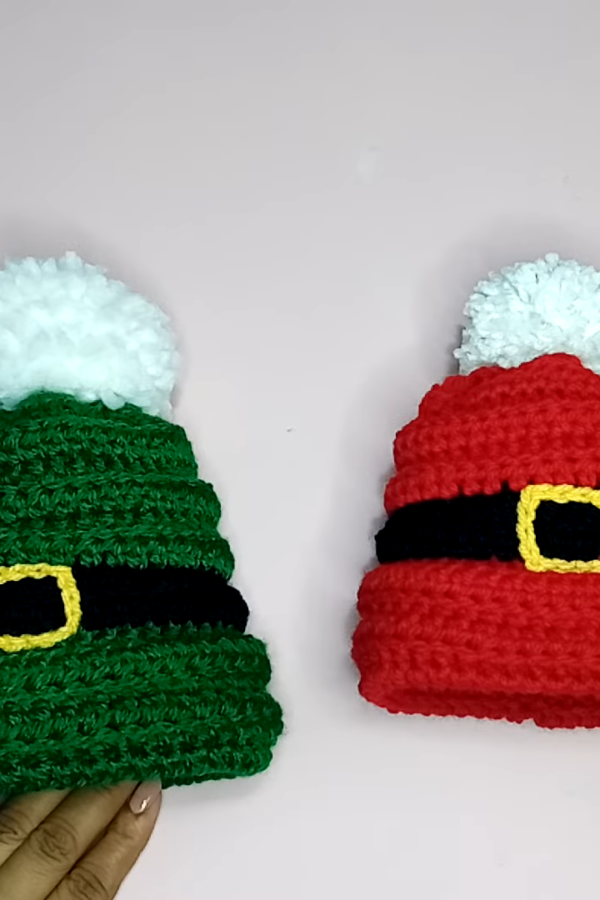 Crochet Beanie Newborn to Adult Same Pattern for Family Matching Hats