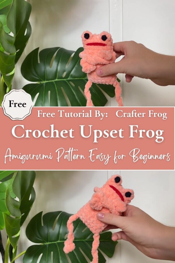 Gorgeous Crochet Upset Frog Amigurumi Pattern Easy for Beginners