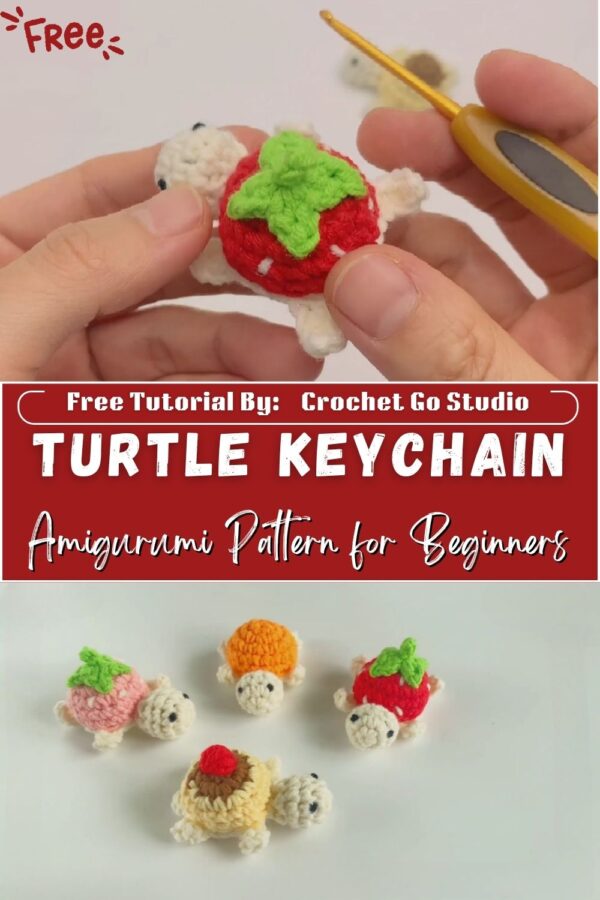  Graceful Crochet Turtle Keychain Amigurumi Pattern for Beginners