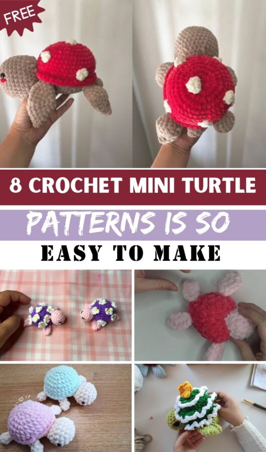 How to Make a Crochet Mini Turtle Patterns is So Easy to Make 