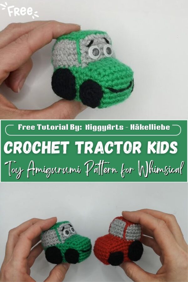 Humble Crochet Tractor for Kids Toy Amigurumi Pattern for Whimsical Decor 