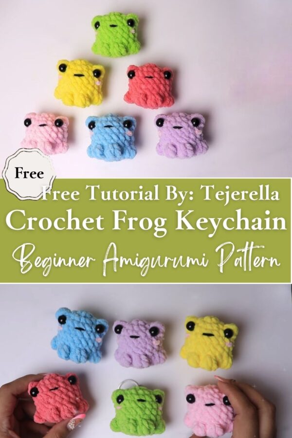 Immaculate Crochet Frog Keychain Beginner Amigurumi Pattern in 15 Minutes
