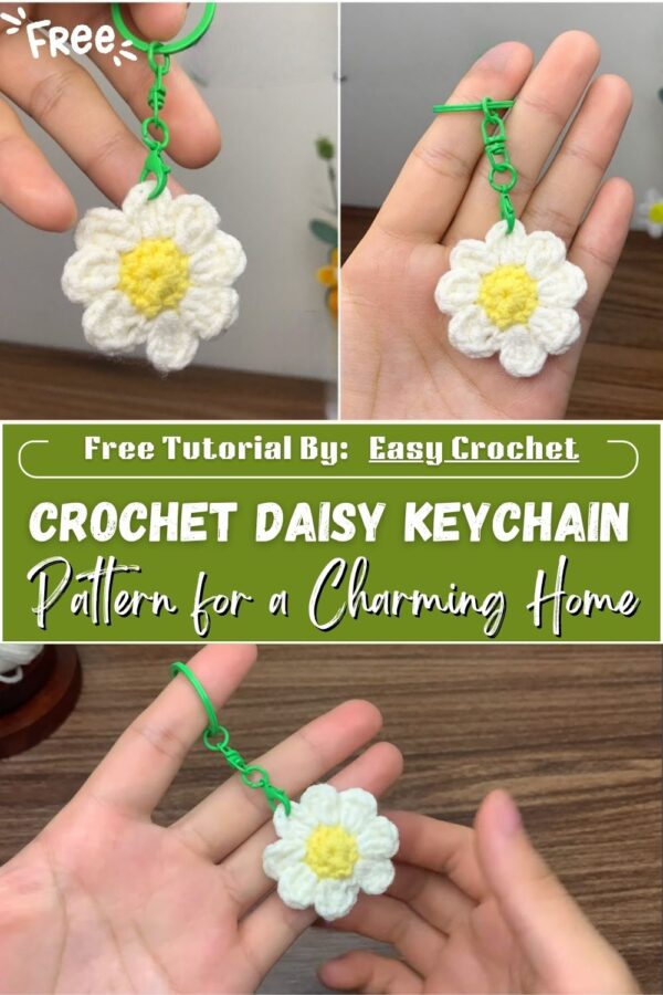 Impressive Crochet Daisy Keychain Pattern for a Charming Home 