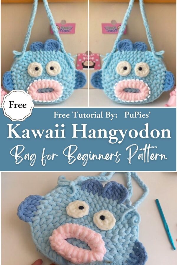 Impressive Crochet Kawaii Hangyodon Bag for Beginners Pattern
