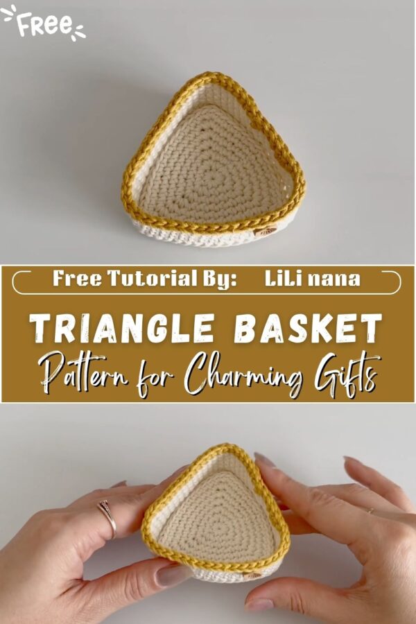  Impressive Crochet Triangle Basket Pattern for Charming Gifts 