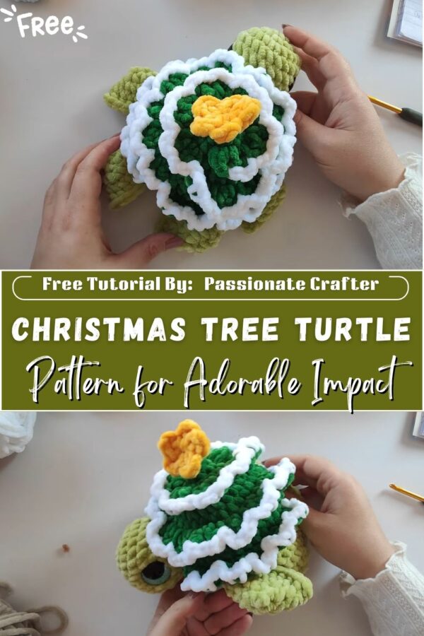 Incredible Crochet Christmas Tree Turtle Pattern for Adorable Impact 